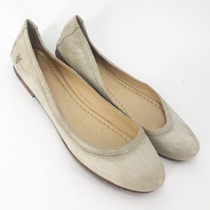 Frye Cream Flats